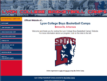 Tablet Screenshot of lyonbasketballcamps.com